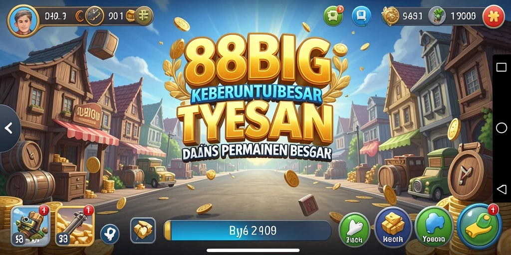 Screenshot gameplay 88BIG yang menunjukkan interaksi bisnis yang seru.