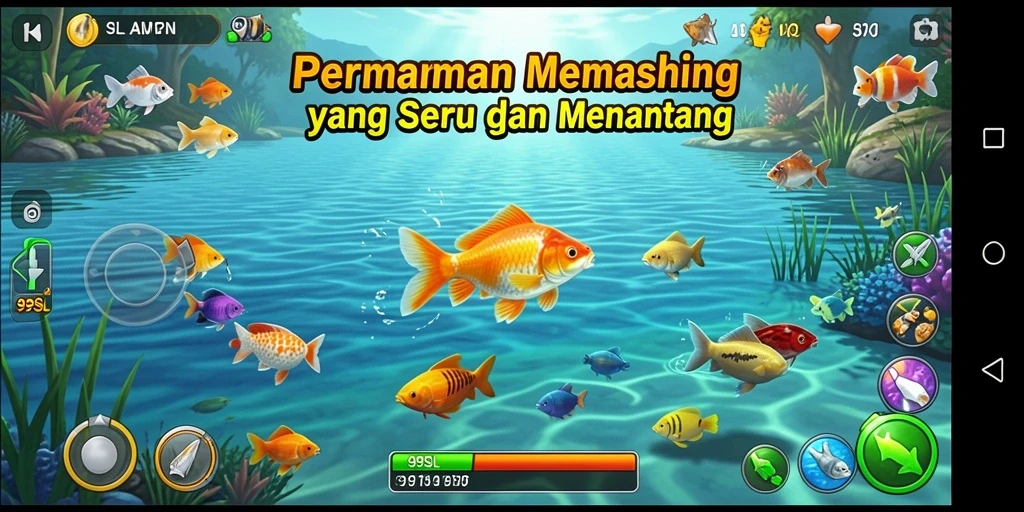 Tampilan gameplay Fishing 99SL yang seru dan mengasyikkan.