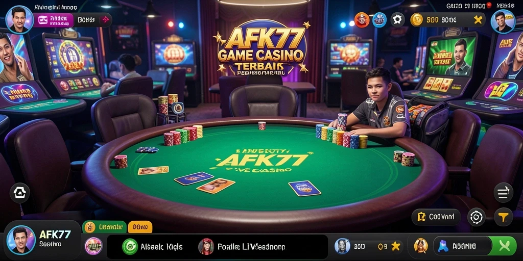 Gambaran gameplay interaktif di AFK77 Live Casino.