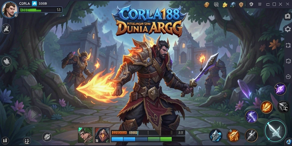 Screenshot gameplay CORLA188 menampilkan aksi seru dalam pertempuran ARPG.