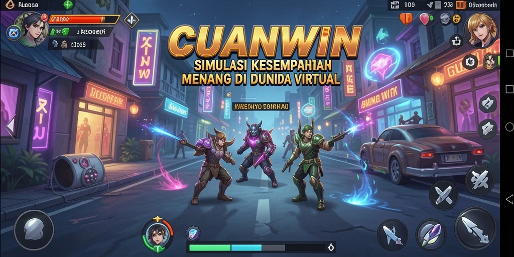 Screenshot menunjukkan pengguna menikmati gameplay simulasi investasi yang menarik.