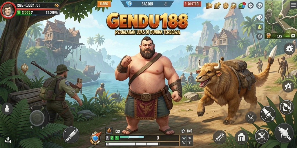 Tampilan gameplay <strong>GENDUT188</strong> yang menakjubkan di dunia terbuka.