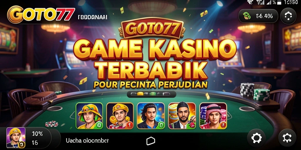 Tampilan menarik dari gameplay GOTO77 dengan berbagai permainan kasino.