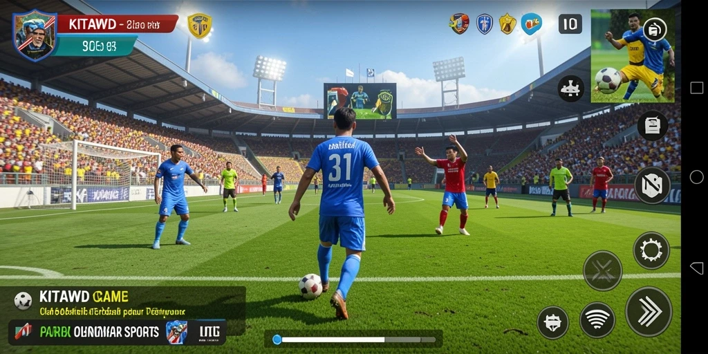 Tampilan gameplay KITAWD yang menegangkan dan penuh aksi olahraga.