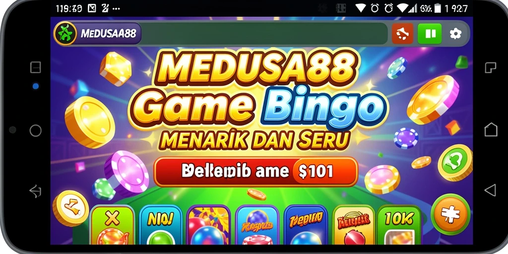 Tampilan gameplay menarik dari MEDUSA88 dengan suasana Bingo yang seru.