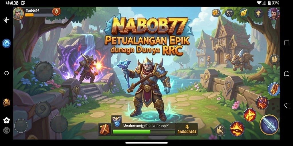 Tangkapan layar NABOB77 menampilkan aksi pertarungan RPG yang mendebarkan.