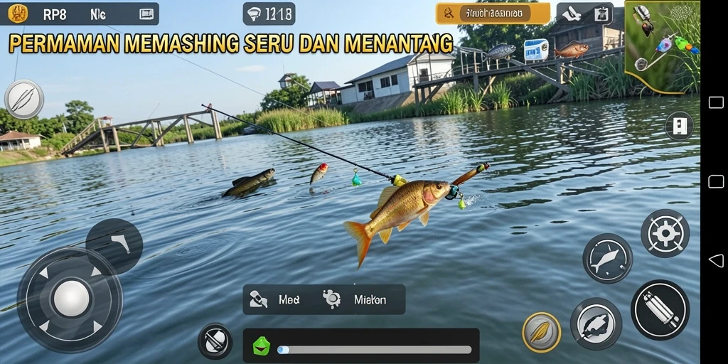 Tangkapan ikan menakjubkan dalam gameplay RP8.