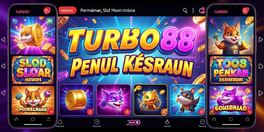 Screenshot utama TURBO88 menampilkan gameplay Slot yang menarik dan interaktif.